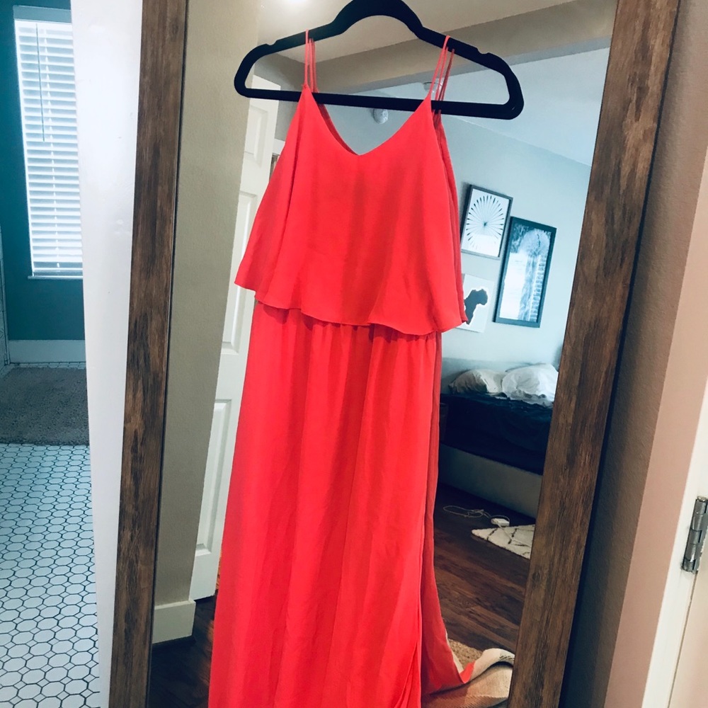 Vibrant Coral Dress